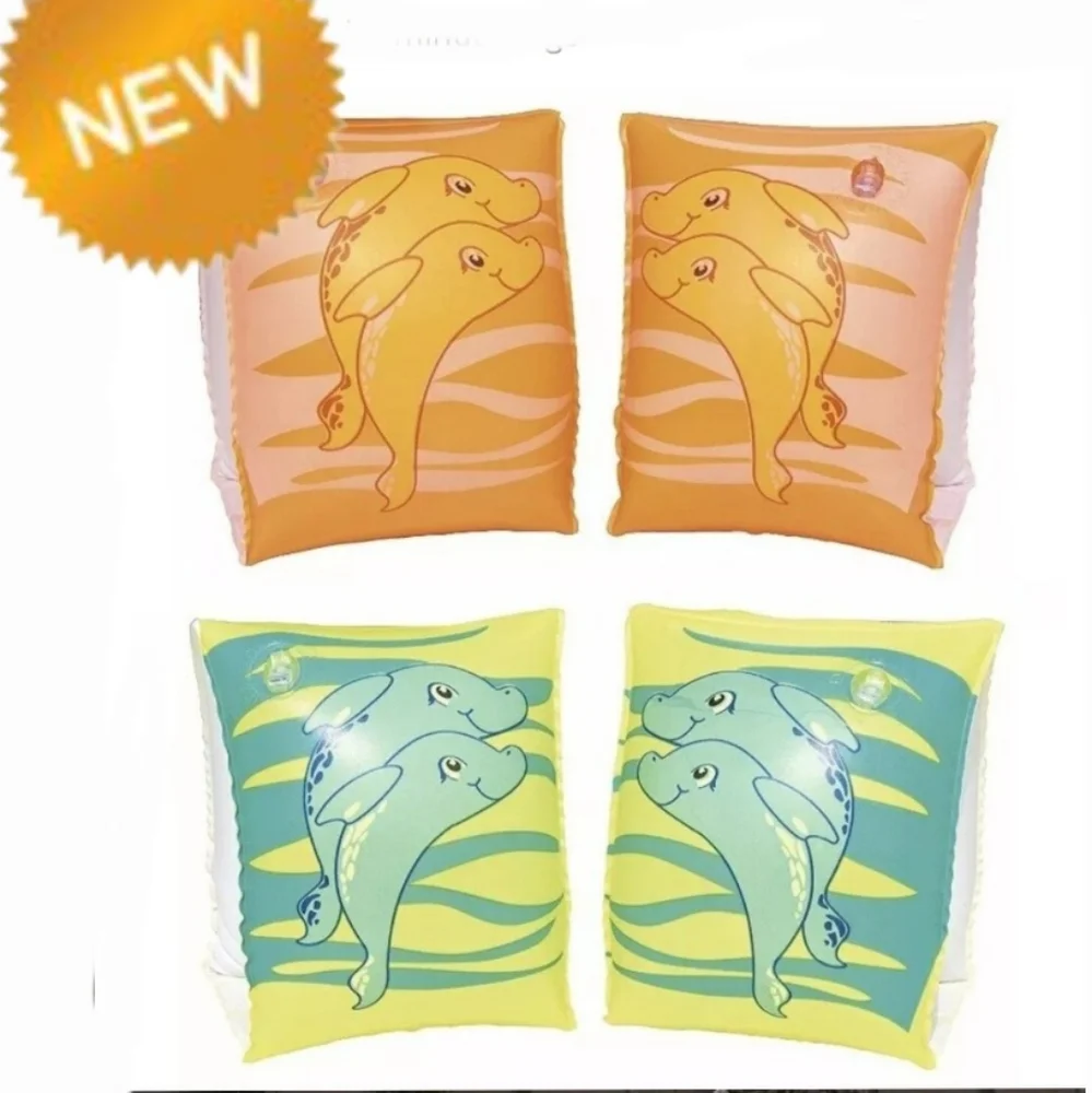 🆕 🎁 10/$25 New 4 dolphin arm floaties. Dolphin images.